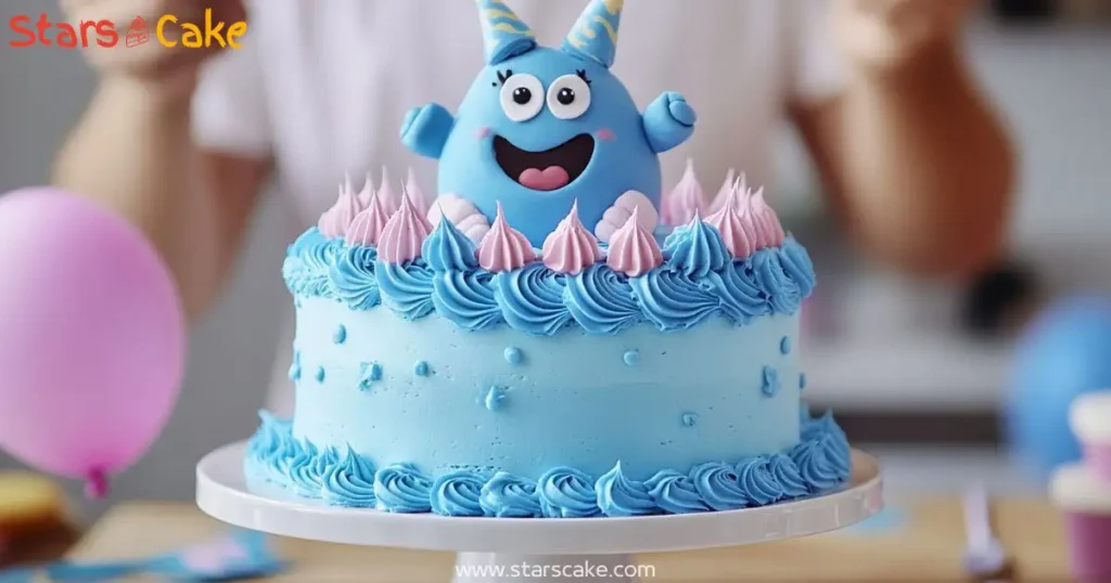 finished-bluey-birthday-cake finished bluey cake for kids birthday