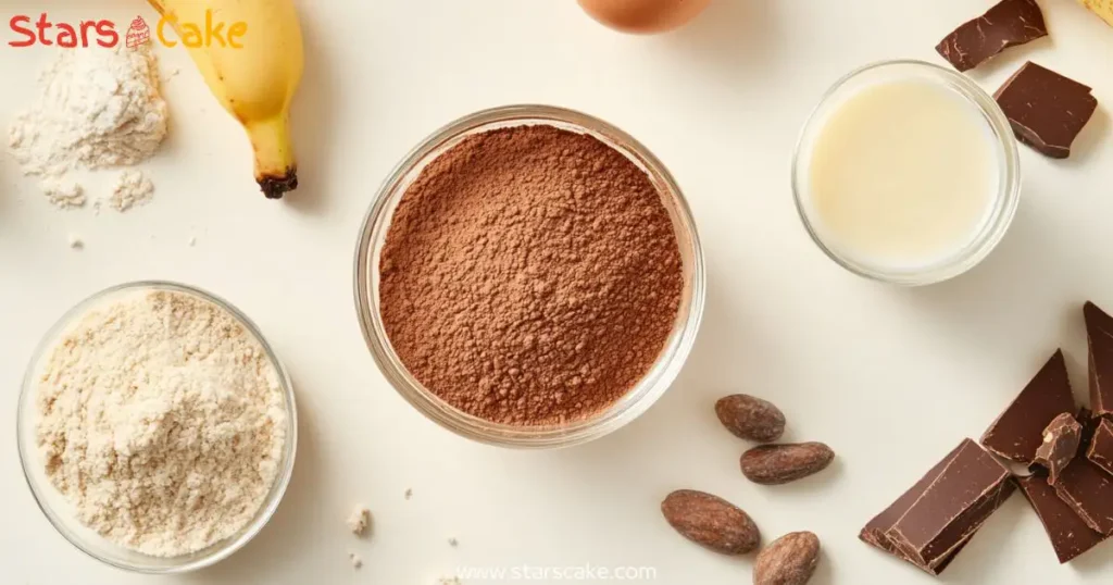 protein-mug-cake-ingredients protein mug cake ingredients flat lay