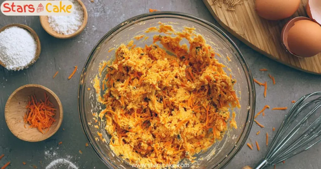 Carrot cake cookie dough ready to bake
