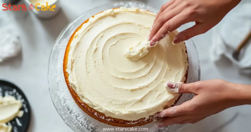 happy birthday cake frosting step frosting birthday cake step-by-step