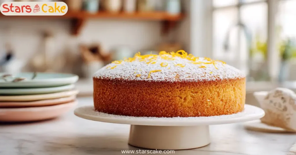 Passover Cake Recipes on marble counter in modern kitchen