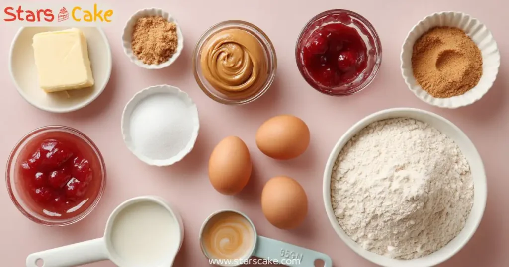 peanut butter jam cake ingredients