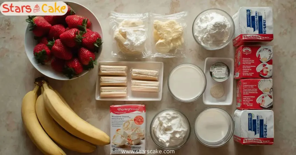 strawberry banana pudding ingredients ingredients for strawberry banana pudding