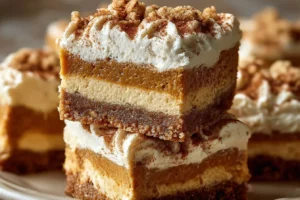 Homemade Pumpkin Cheesecake Bars