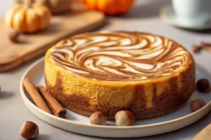 Pumpkin Swirl Cheesecake