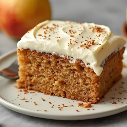 apple cake with cinnamon cream cheese frosting recipe