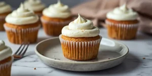Carrot Cake Spring Cupcakes with Cream Cheese Frosting