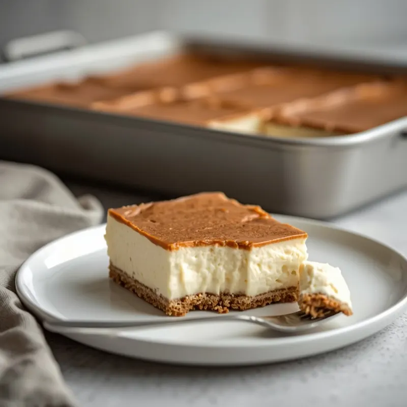 Easy No Bake Cheesecake Bars in 9x13 Pan for Parties Easy No Bake Cheesecake Bars in 9x13 Pan for Parties