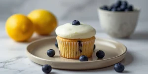 Lemon Blueberry Spring Cupcakes