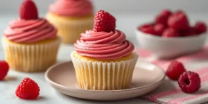 Raspberry Spring Cupcakes with Raspberry Buttercream