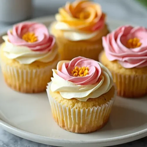 spring cupcakes with flowers recipe