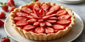 Fresh Strawberry Pie with Sweet Fruit Glaze
