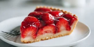 Strawberry Pie with Glossy Gel Topping Finish