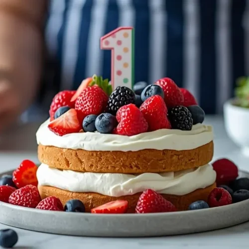berry first birthday party cake recipe