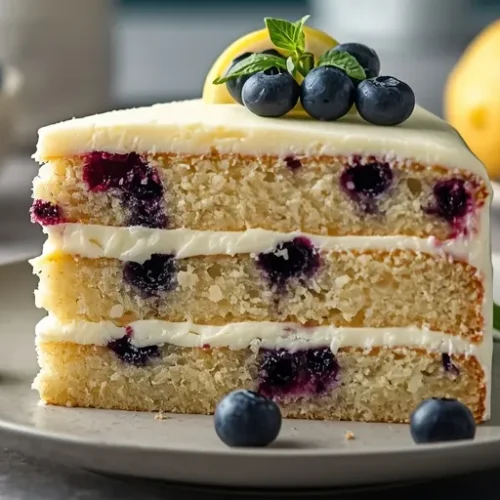 blueberry lemon cream cake recipe