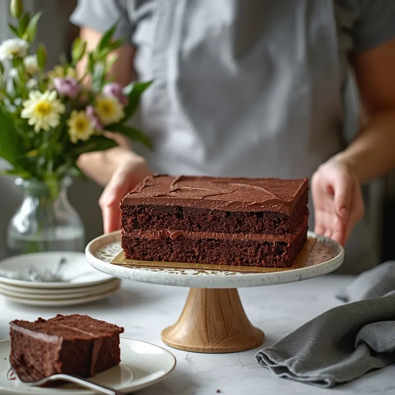 Chocolate Box Sheet Cake with Decorative Sugar Sheet Topping Chocolate Box Sheet Cake with Decorative Sugar Sheet Topping