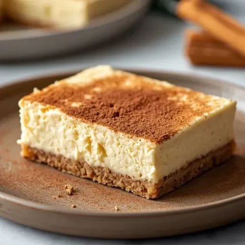 churro cheesecake cake bars recipe
