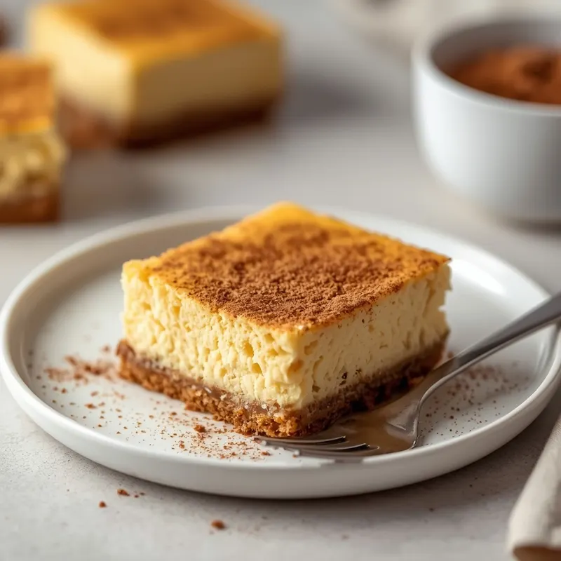 Churro Cheesecake Cake Bars with Creative Decoration Churro Cheesecake Cake Bars with Creative Decoration
