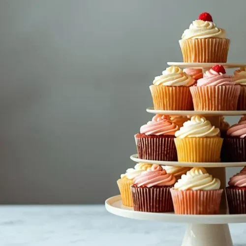 cupcake tower birthday setup recipe