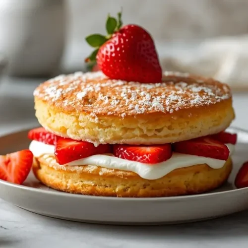 easy strawberry shortcake cake recipe