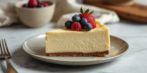 Elegant Fancy Cheesecake with Aesthetic Decoration