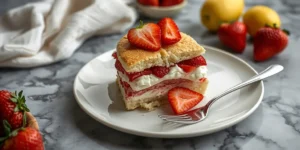 Fresh Strawberry Shortcake Cake for a Light Summer Dessert