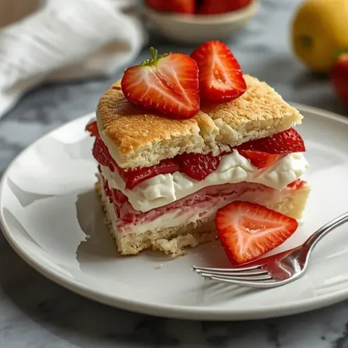 fresh strawberry shortcake cake recipe