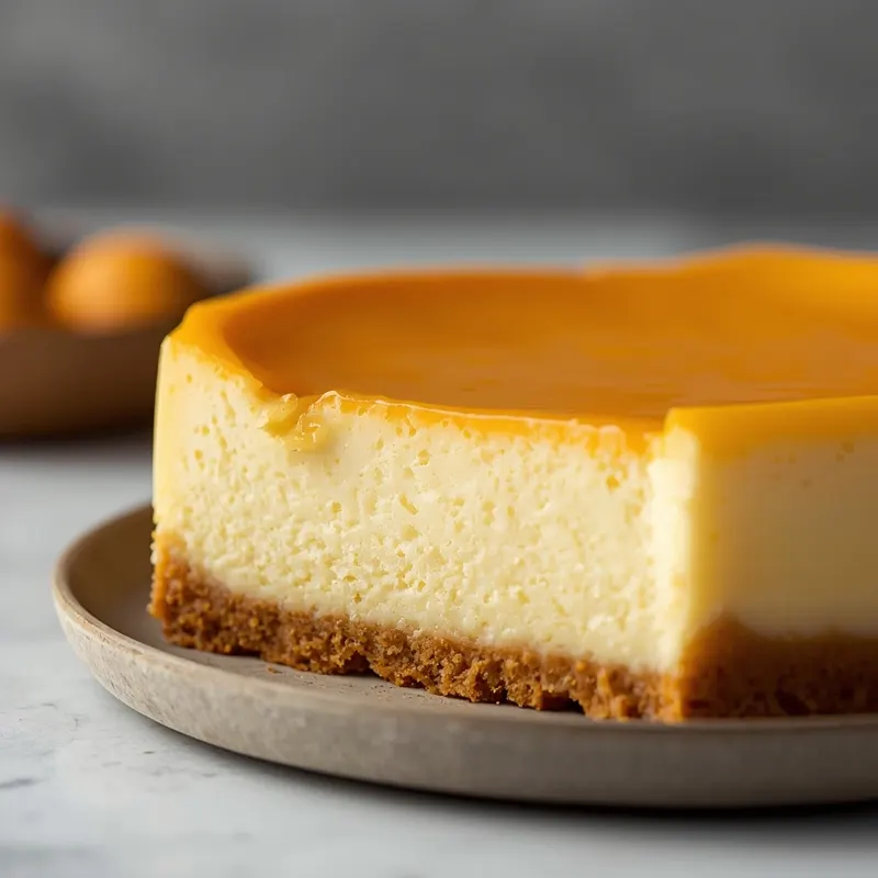 Soft Japanese Cheesecake with Pudding-Like Texture for Dessert Lovers