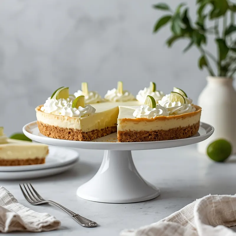 Creamy Key Lime Pie with a Zesty Citrus Filling