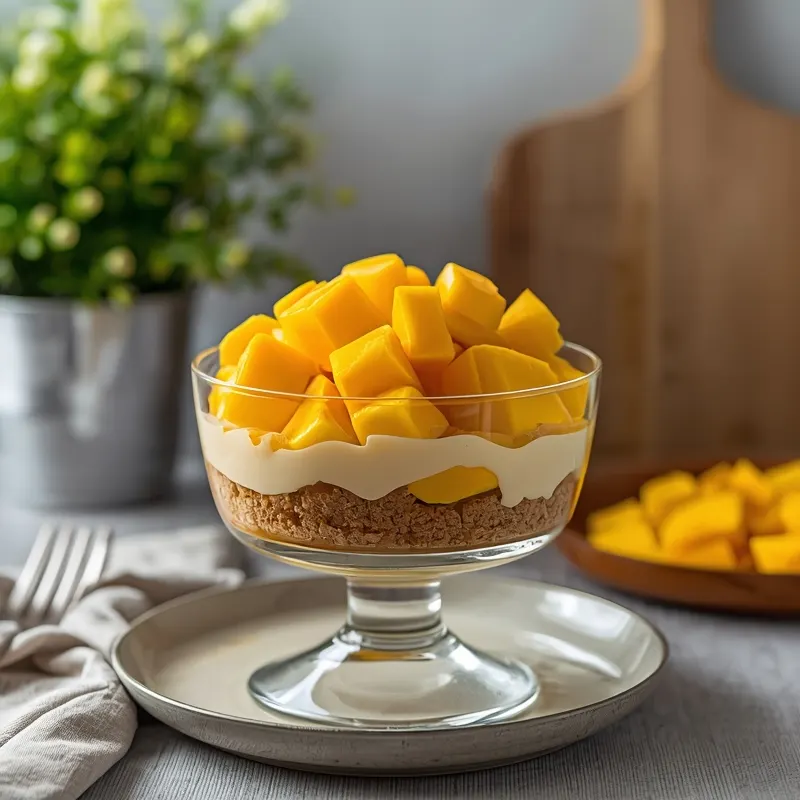 Creamy Mango Float with Fresh Layers for a Summer Dessert