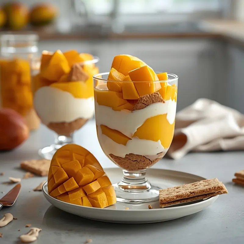 Sweet Mango Graham Float for Quick No-Bake Snacks
