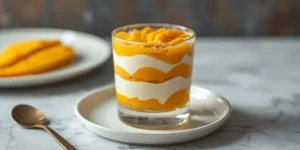 Refreshing Mango Parfait Style Float for Healthy Treats