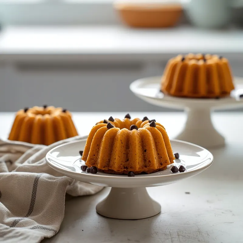 Golden Mini Bundt Cake from Cake Mix Box