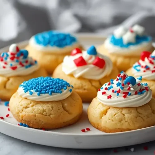 patriotic sugar cookie cupcake style recipe