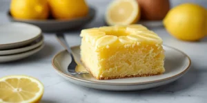 Pineapple Lemon Poke Cake for Tropical Dessert Ideas