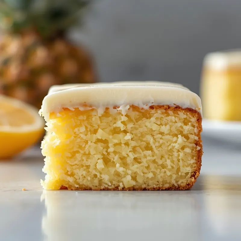 Pineapple Lemon Poke Cake for Tropical Dessert Ideas