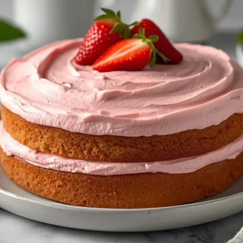 pink strawberry cake recipe