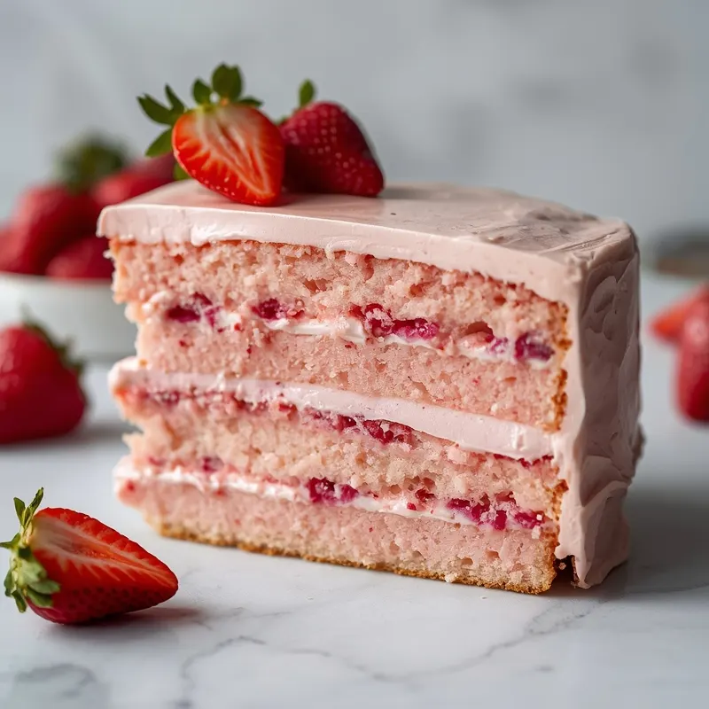 Pink Strawberry Cream Cake with Aesthetic Decoration Ideas Pink Strawberry Cream Cake with Aesthetic Decoration Ideas