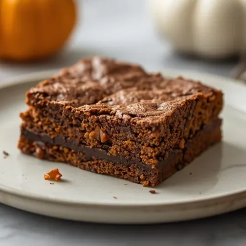 pumpkin brownies vegan recipe
