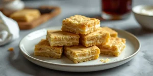 Buttery Shortbread Cookie Bars with Crumbly Texture