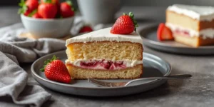 Easy Strawberry Cream Cake from Scratch with Fresh Berries