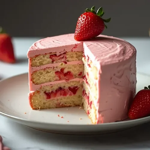 strawberry first birthday cake recipe