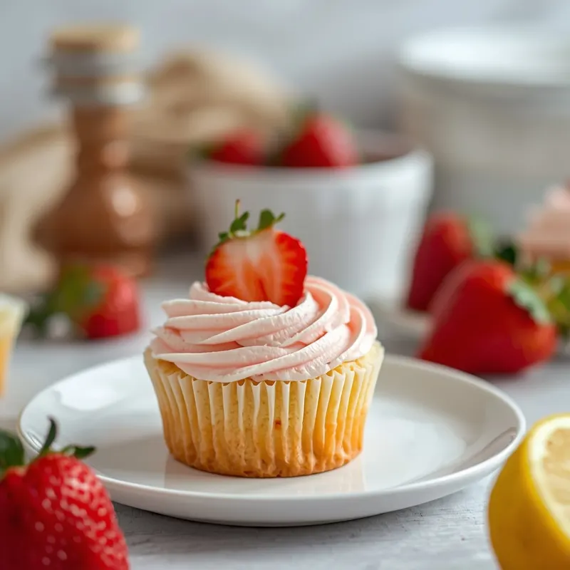 Strawberry Lemonade Cupcake Cake for Fun Party Desserts Strawberry Lemonade Cupcake Cake for Fun Party Desserts
