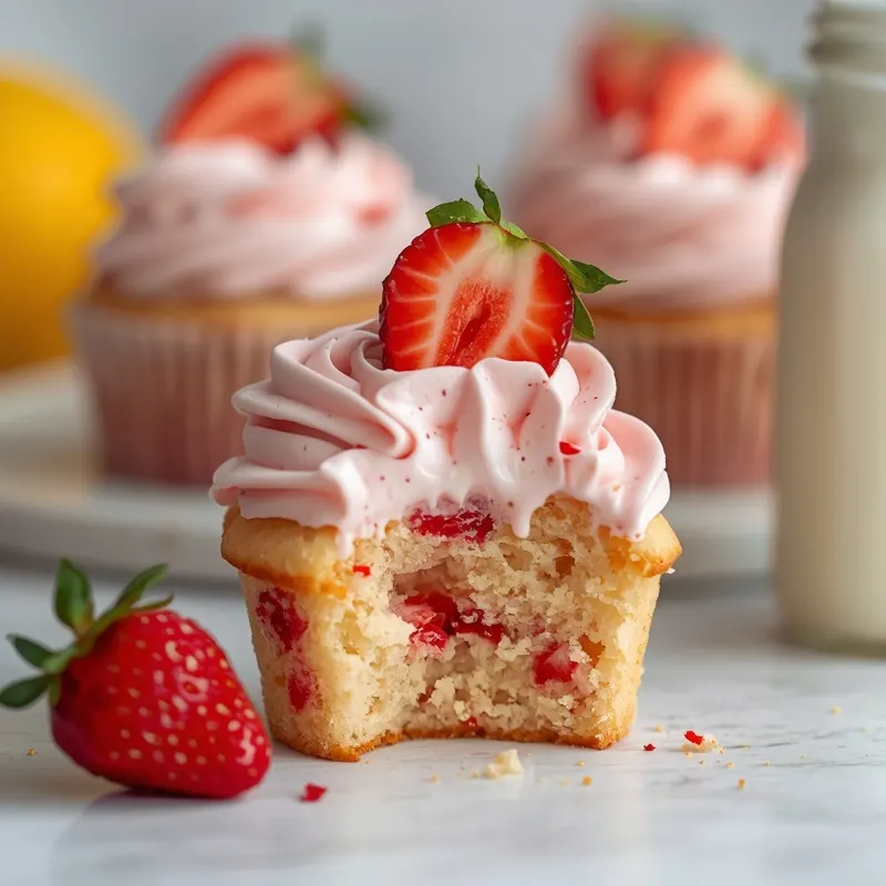 Strawberry Lemonade Cupcake Cake for Fun Party Desserts Strawberry Lemonade Cupcake Cake for Fun Party Desserts