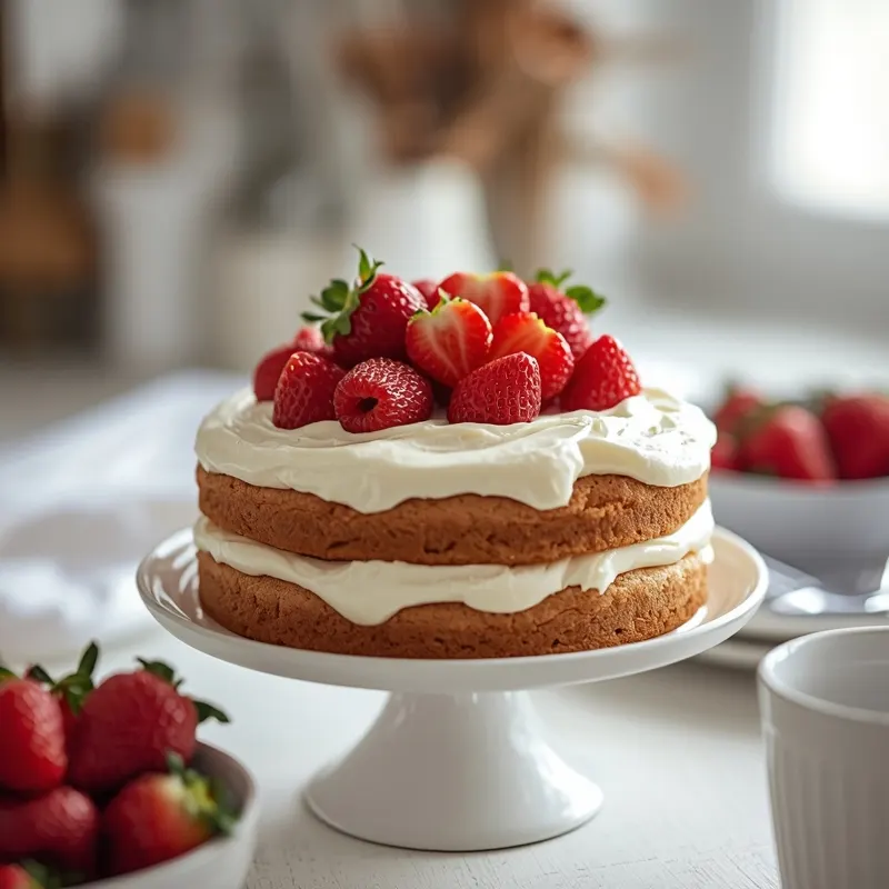 Fluffy Strawberry Shortcake Cake for a Dreamy Birthday Dessert Fluffy Strawberry Shortcake Cake for a Dreamy Birthday Dessert