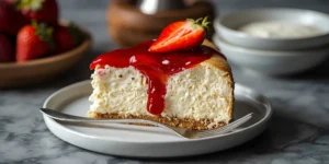 Strawberry Shortcake Cheesecake Cake with Creamy Layers