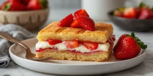Delicious Strawberry Shortcake Slice Recipe