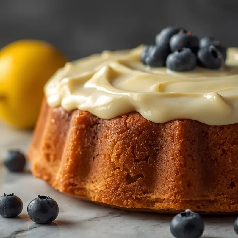 Fluffy Vanilla Blueberry Lemon Cake for Birthday Celebrations