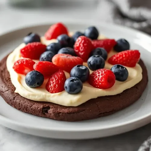 brownie fruit pizza cookies recipe