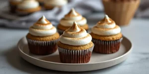Gooey S’mores Cupcakes for Backyard Campfire Parties